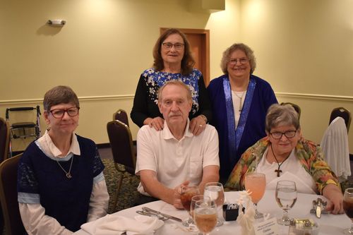 Clinton Franciscan Family Mary Rickerl Kathy Youmans-Driscoll Brian Driscoll Ruthann Notz Sandy Jacobs